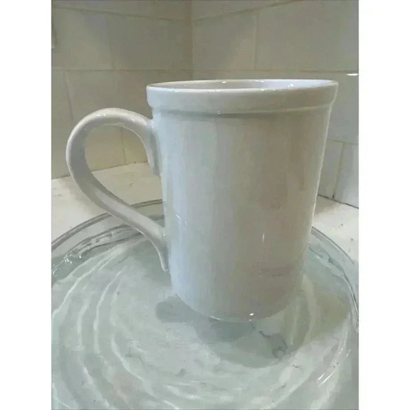 Pottery Barn Christmas Reindeer Mug Cup Hip Dancer Holiday Santa - Picture 4 of 10